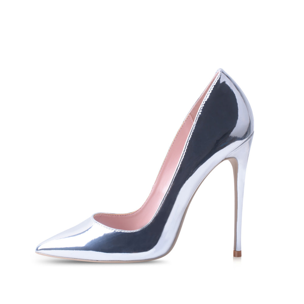 Pumps High Heels Silver Sexy High Heels Shoes for Women Stilettos Fashion Luxury Party Shoes
