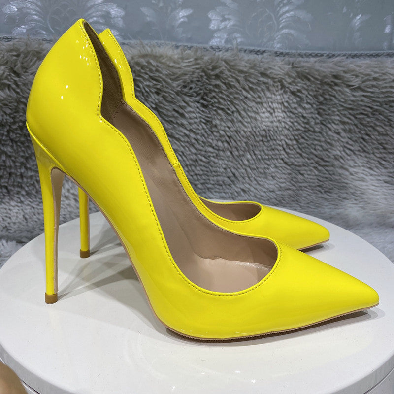 Women's Patent Leather With Ultra-thin Heels And High Heels